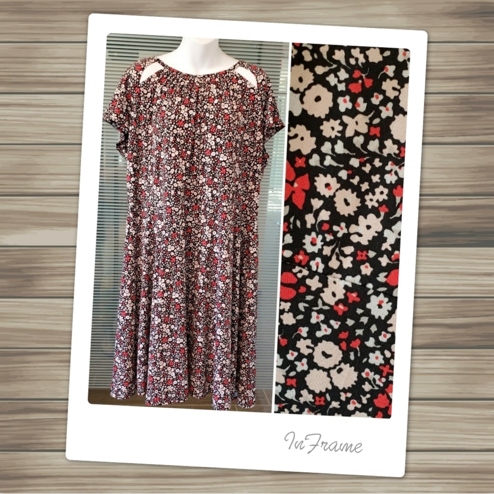 Michael Kors Floral Cutout Dress